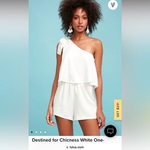 White Romper from Lulu’s
